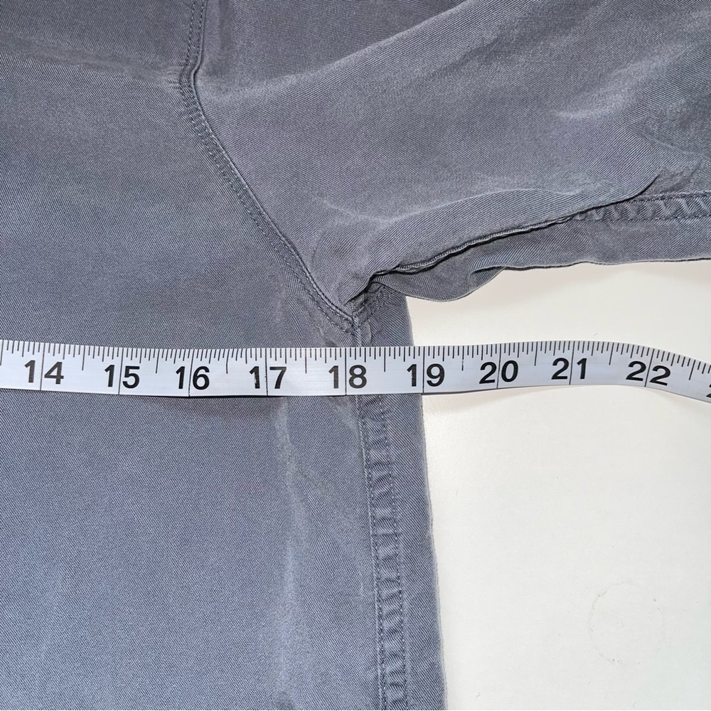 Abercrombie & Fitch Blue Gray Button Down Utility Shirt Xsmall Women’s - Picture 6 of 10